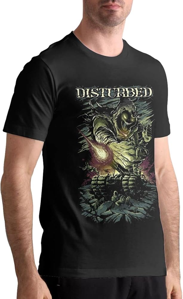Amazon.com: Lanecherbert Disturbed Shirt Men's T-Shirt Classic
